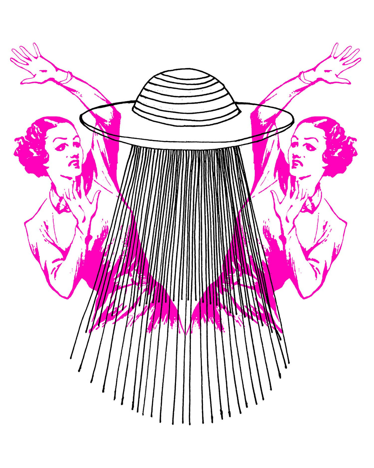 Go To Devil - UFO Ladies Joan Heavyweight Muscle Tee: Pink Lavender / Lg