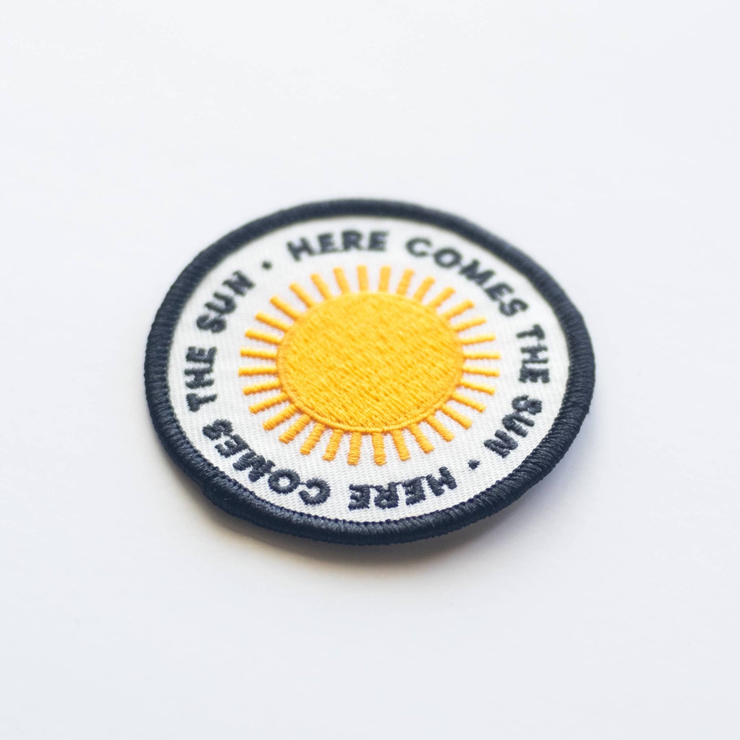 Union Made - Here Comes the Sun Embroidered Iron on Patch: Yes