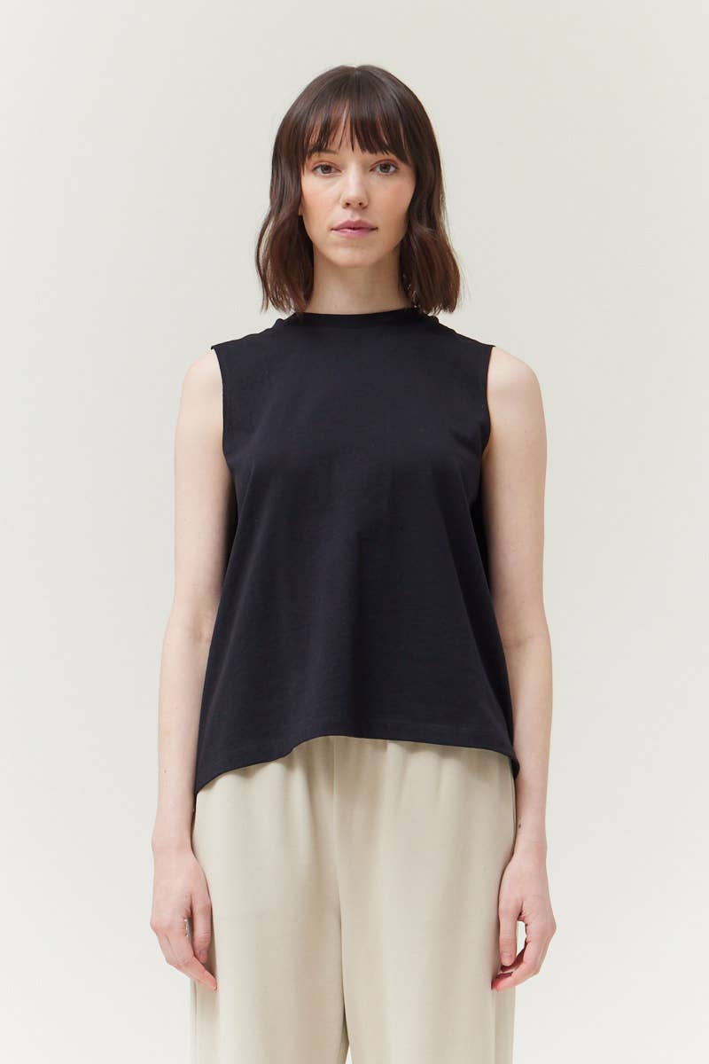Grade & Gather - 42078 - BACK FOLDED TSHIRT: OFF WHITE / Contemporary / SMALL
