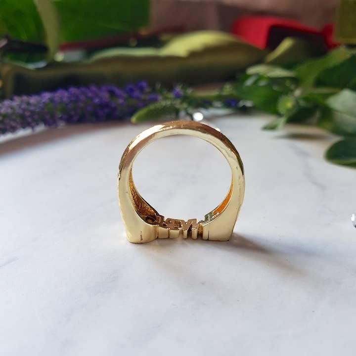 Dreamers of Dreams - The Dreamer Ring - 14k gold Lettering: 7
