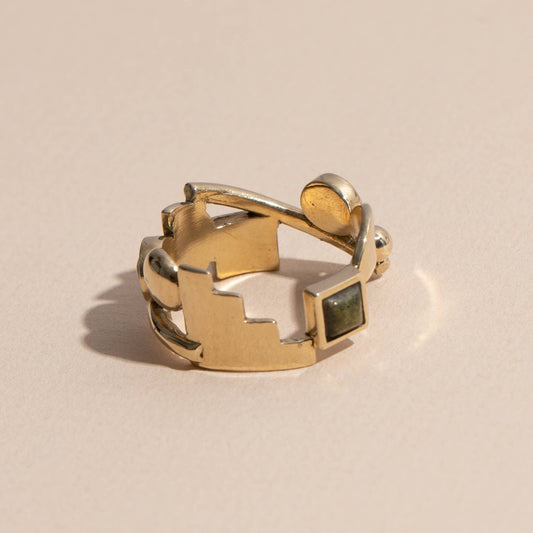 Lindsay Lewis - Shapes Ring: Brass / 7