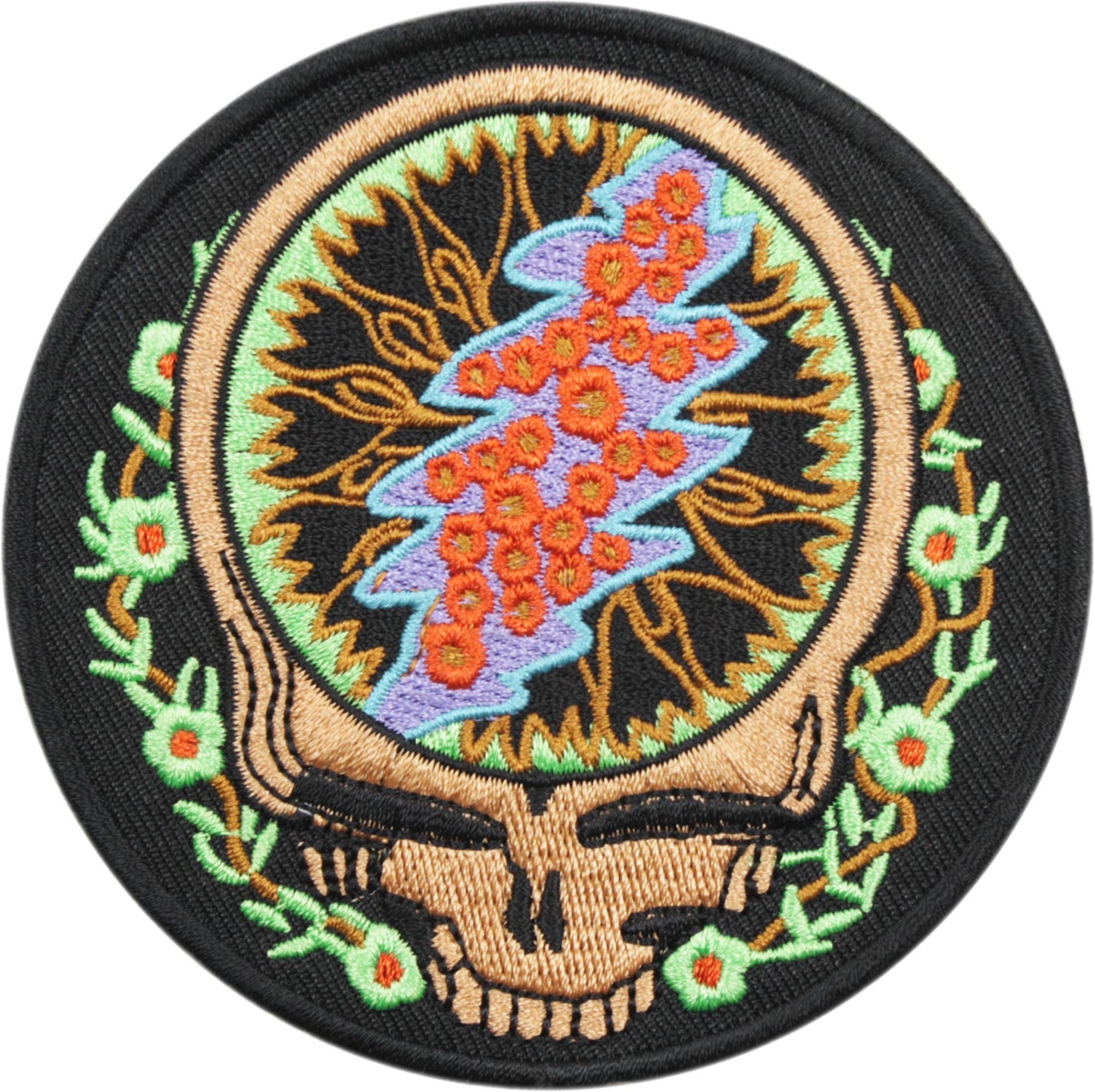 Square Deal Recordings & Supplies - Patch - Grateful Dead - Nature Steal Your Face - Rock Music