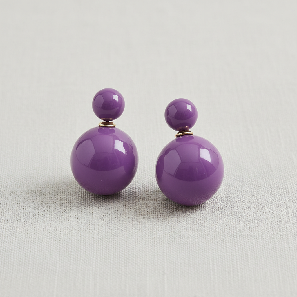 paperln - Candy Color Double-Sided Pearl Earrings