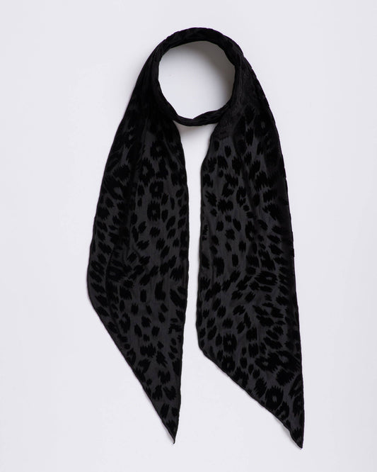 I'm With The Band - Foxey Lady Black Long Skinny Scarf