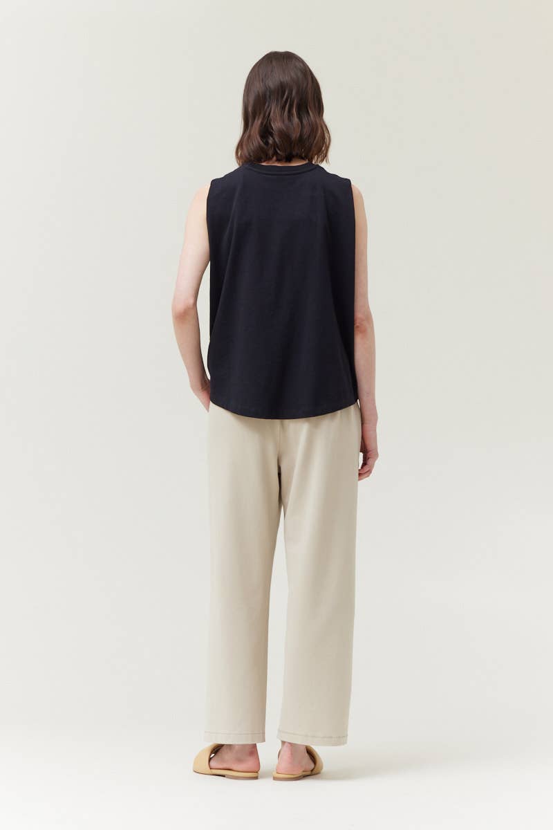 Grade & Gather - 42078 - BACK FOLDED TSHIRT: OFF WHITE / Contemporary / SMALL