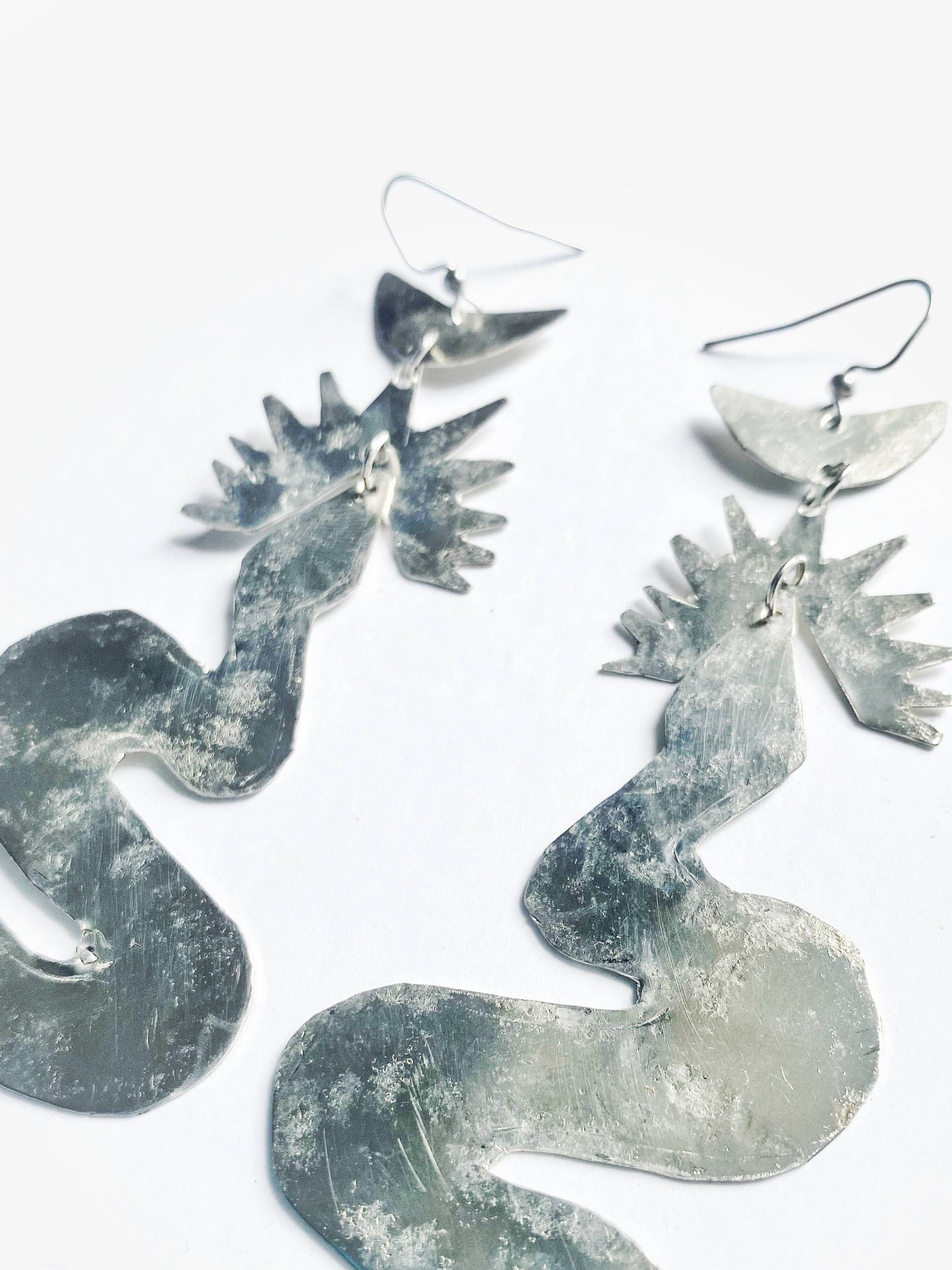 storm + stress - Serpent Sun Earrings: Gold