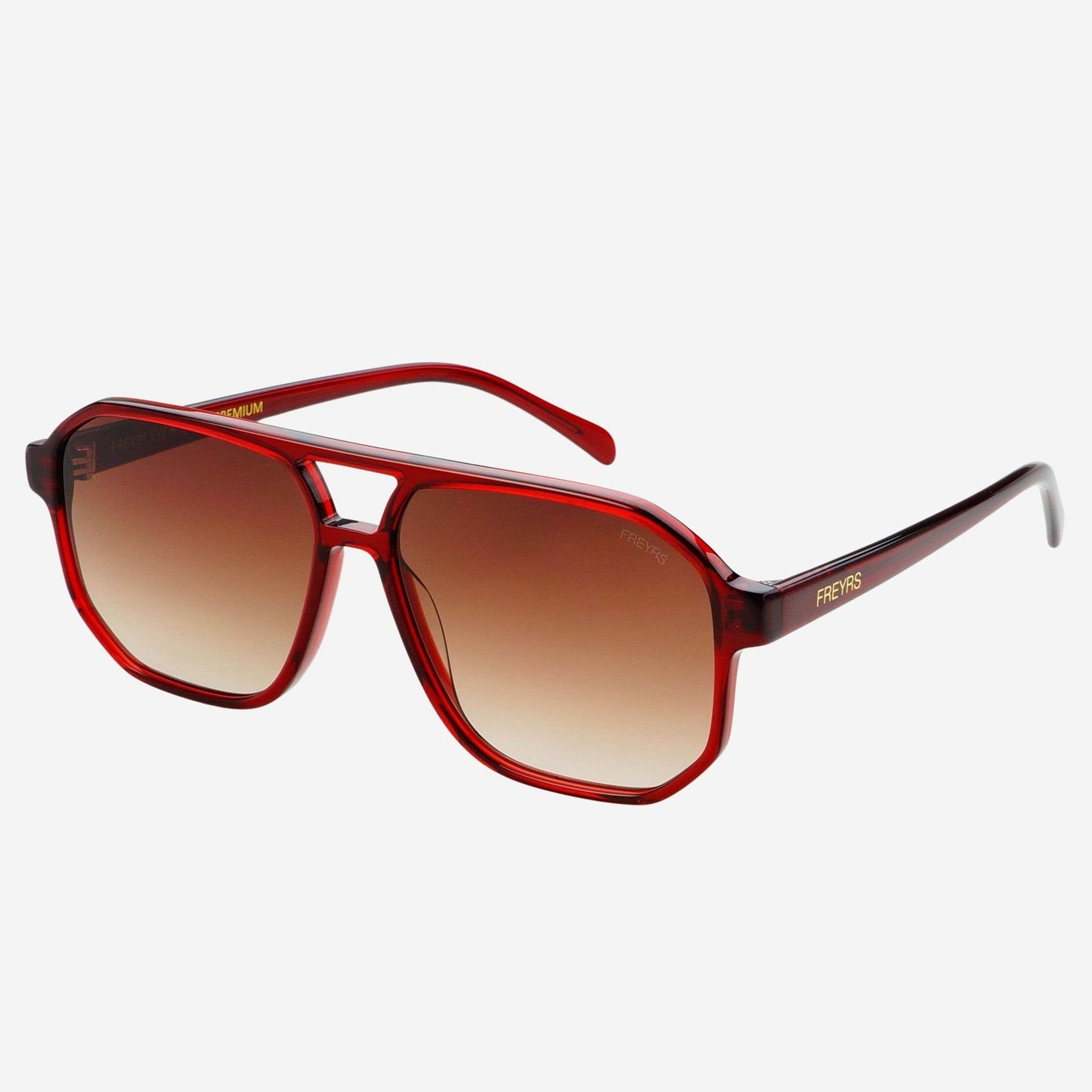 FREYRS Eyewear - Billie ( NEW ) Unisex Aviator Sunglasses : Dark Cherry
