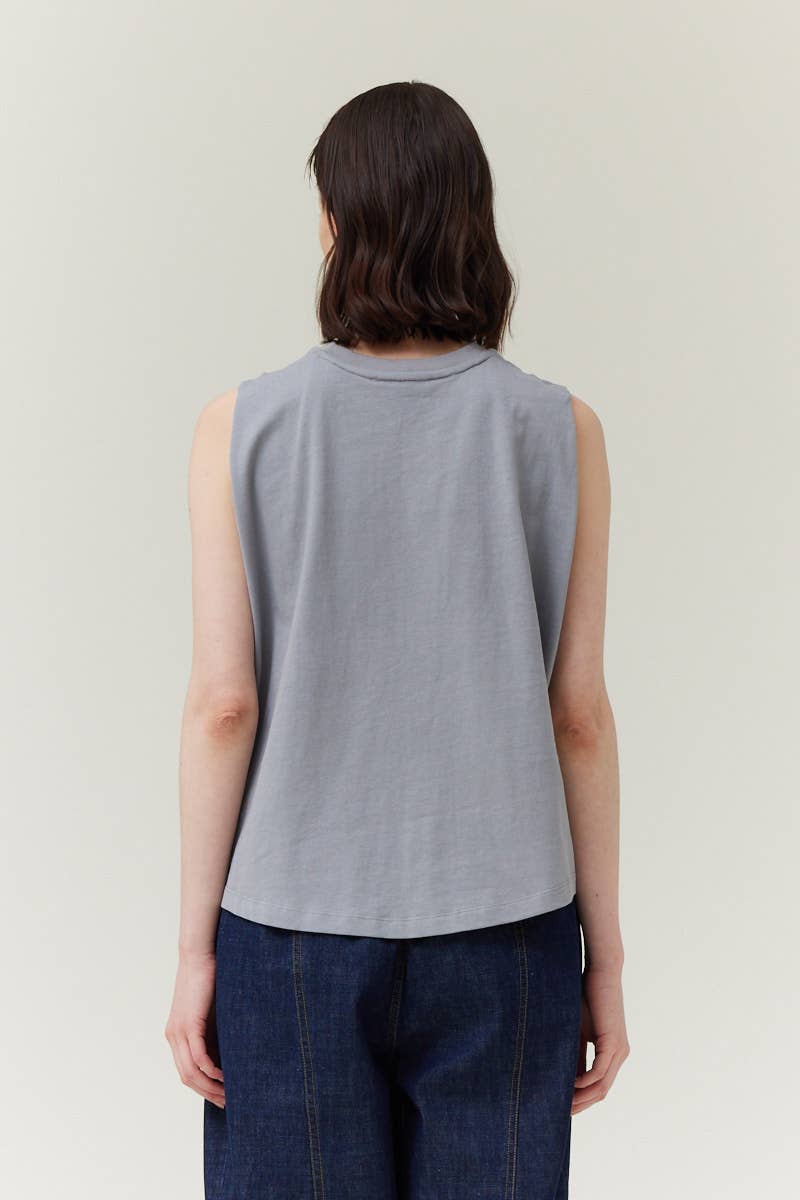 Grade & Gather - 42078 - BACK FOLDED TSHIRT: OFF WHITE / Contemporary / SMALL