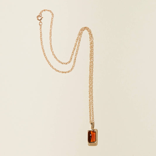 Lindsay Lewis - Foster Necklace - Brown: Gold Plated