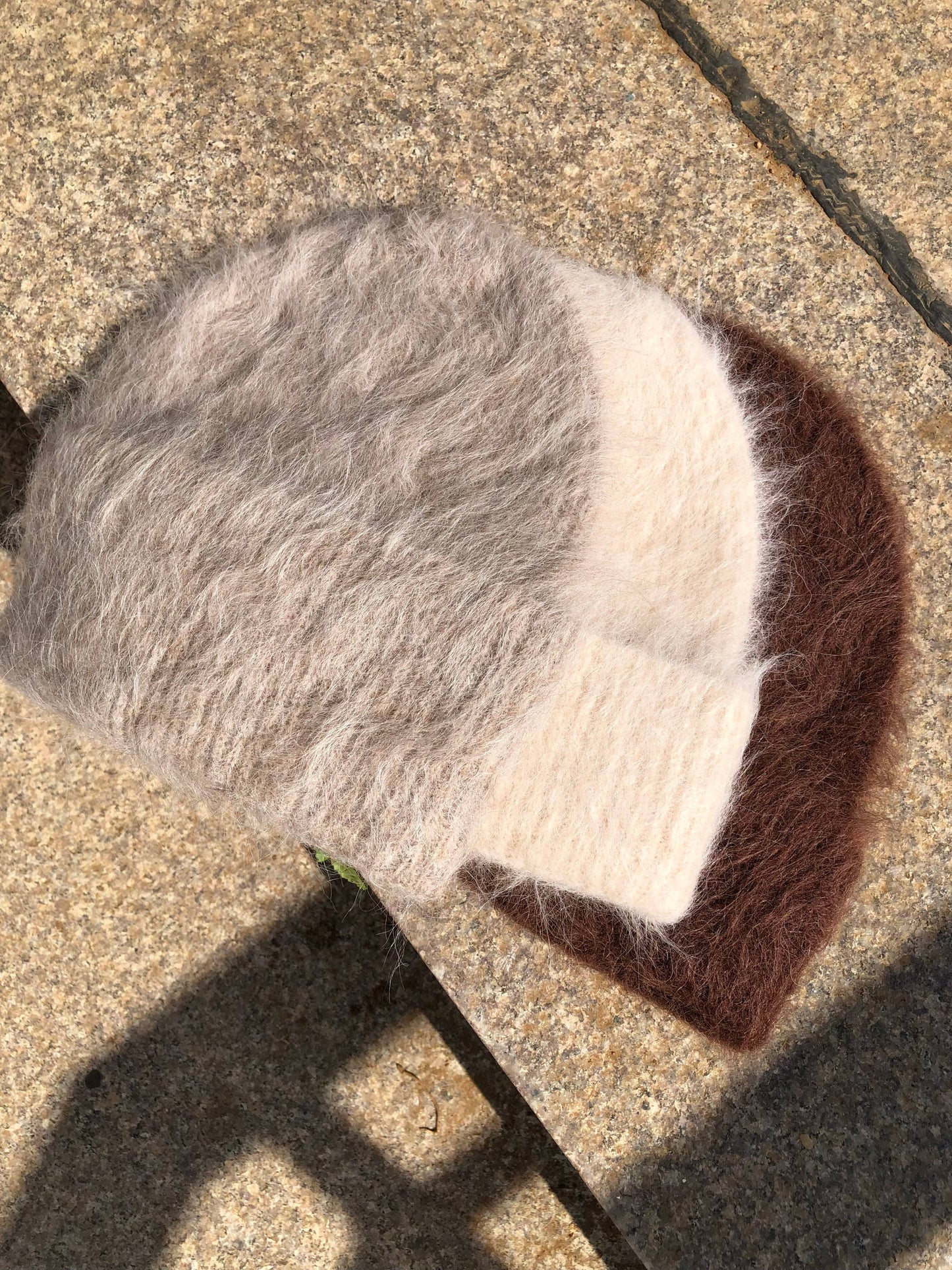 Billy Bamboo - ALPACA FLUFFY BEANIE: White