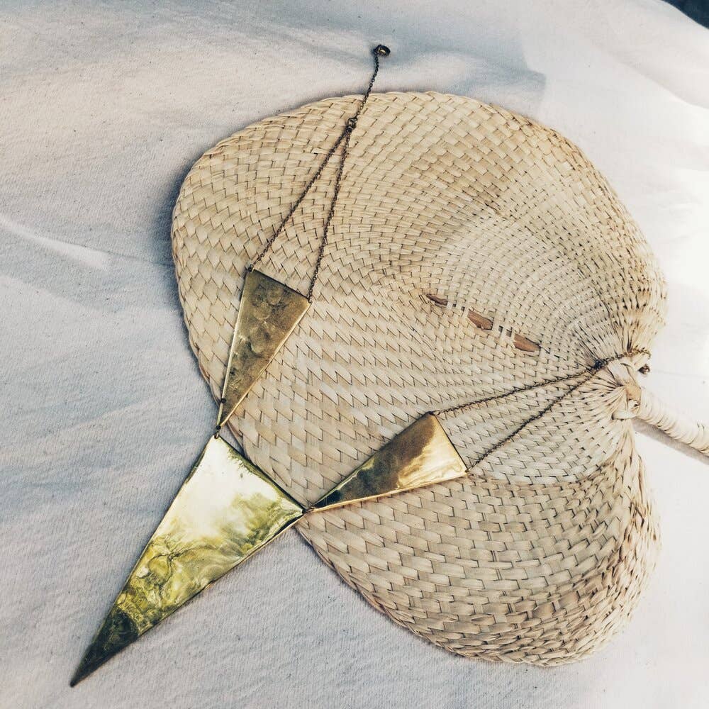 Bisjoux - Paragon brass geometric handmade Triad Necklace