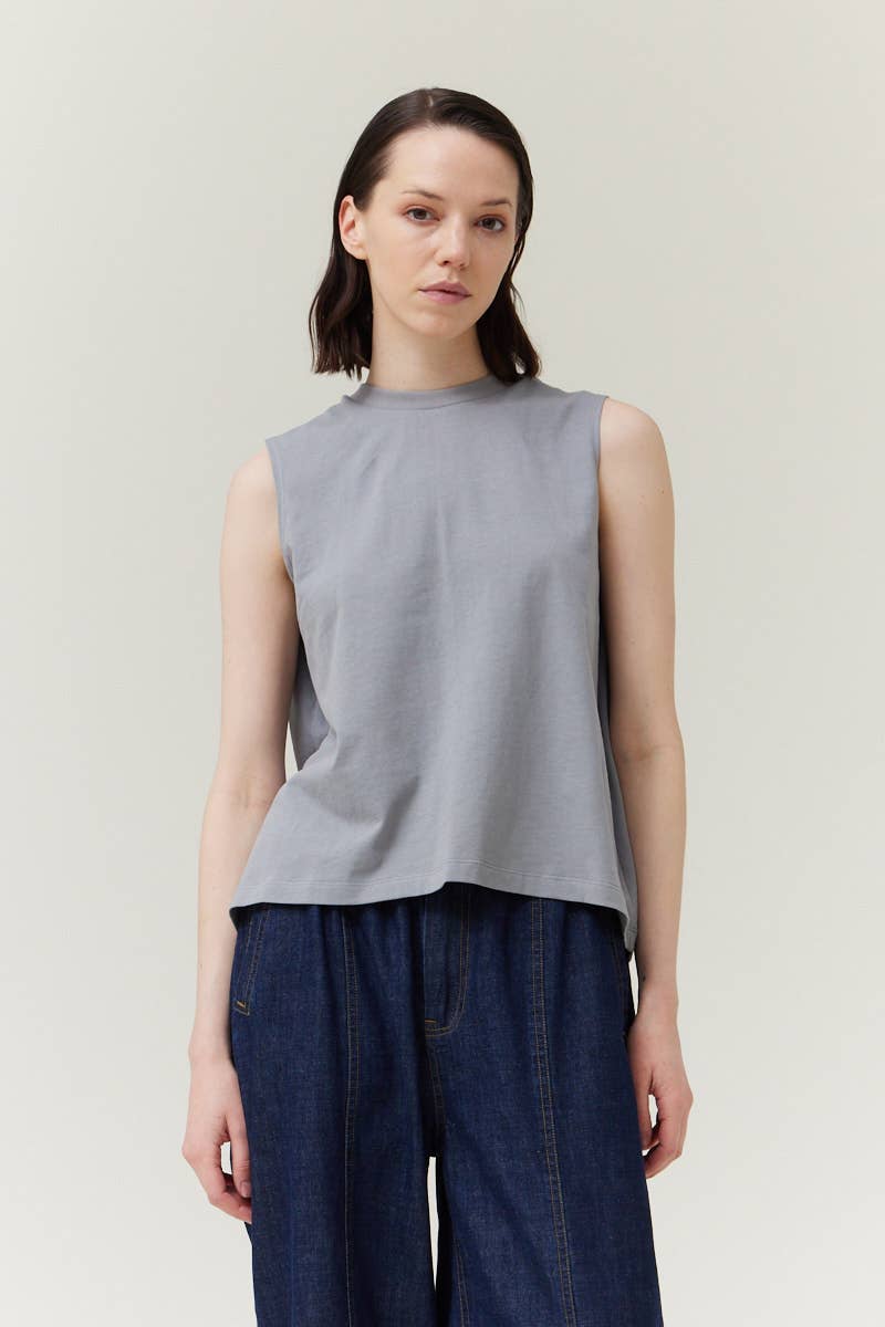 Grade & Gather - 42078 - BACK FOLDED TSHIRT: OFF WHITE / Contemporary / SMALL