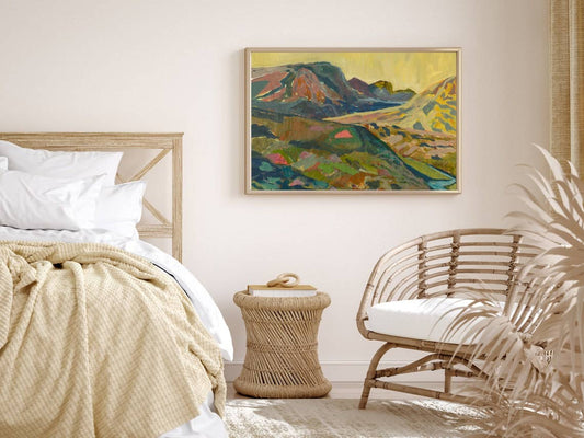 El Baker Art - Midcentury Modern Canyon Western Landscape Print: 11×14