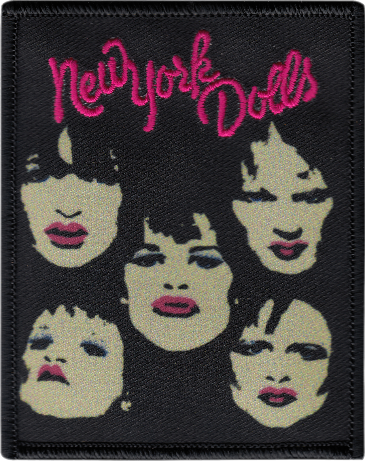 Square Deal Recordings & Supplies - Patch - New York Dolls - Faces - Punk Rock 1970s Music Band