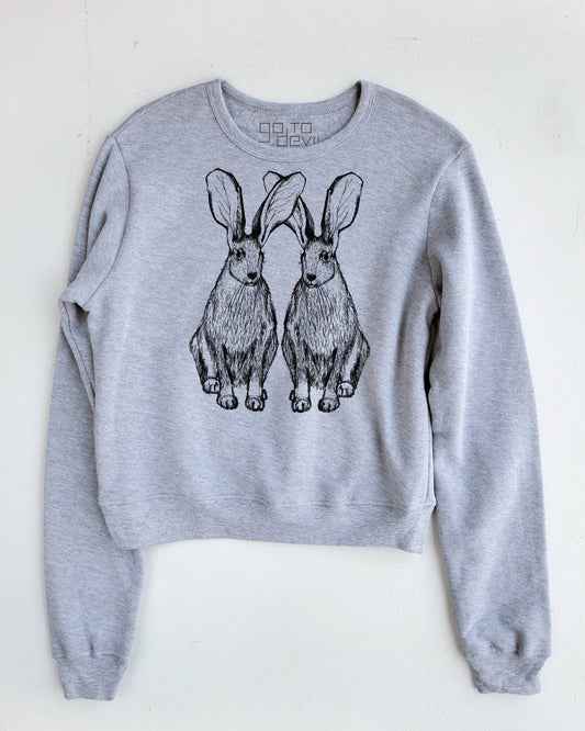 Go To Devil - Hares Women's Sweatshirt: Mustard / Lg
