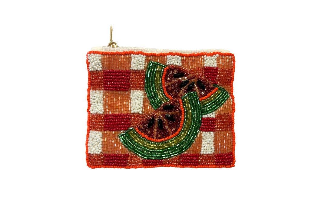 Nima Accessories Inc - Ladies Beaded Watermelon Coin Purse