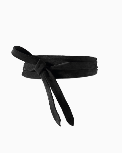 ADA Collection Belts - Wrap Belt - Black Suede - OS