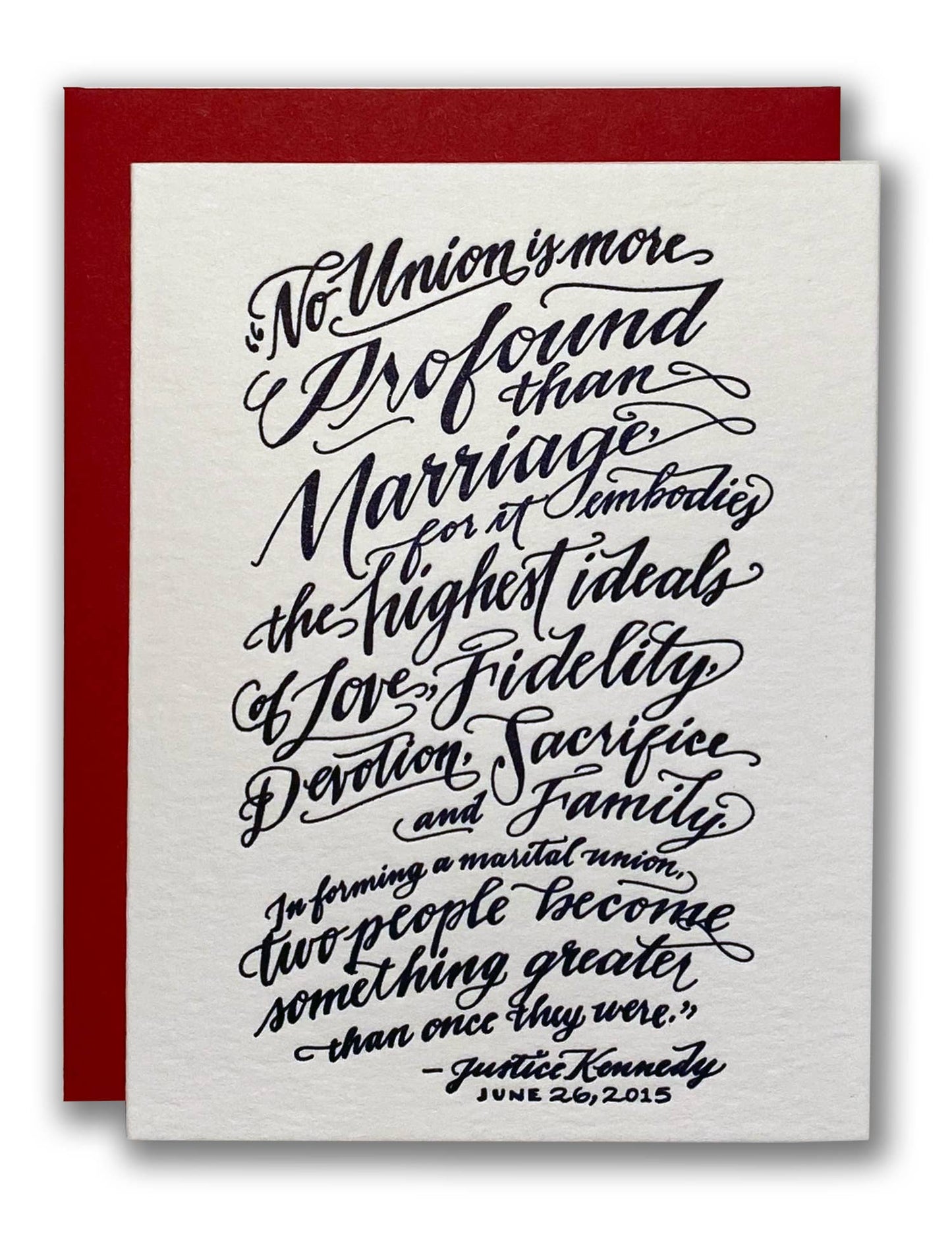 Ladyfingers Letterpress - Marriage Equality Card