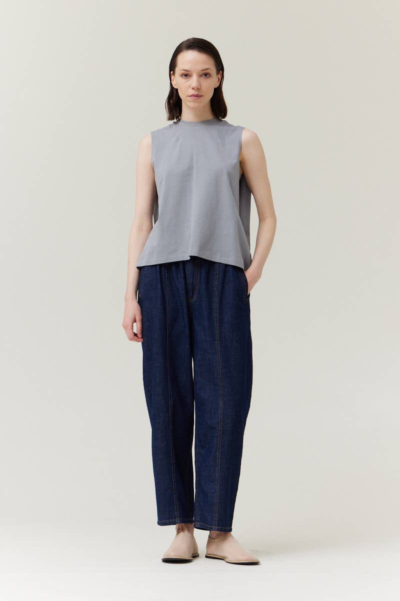 Grade & Gather - 42078 - BACK FOLDED TSHIRT: OFF WHITE / Contemporary / SMALL