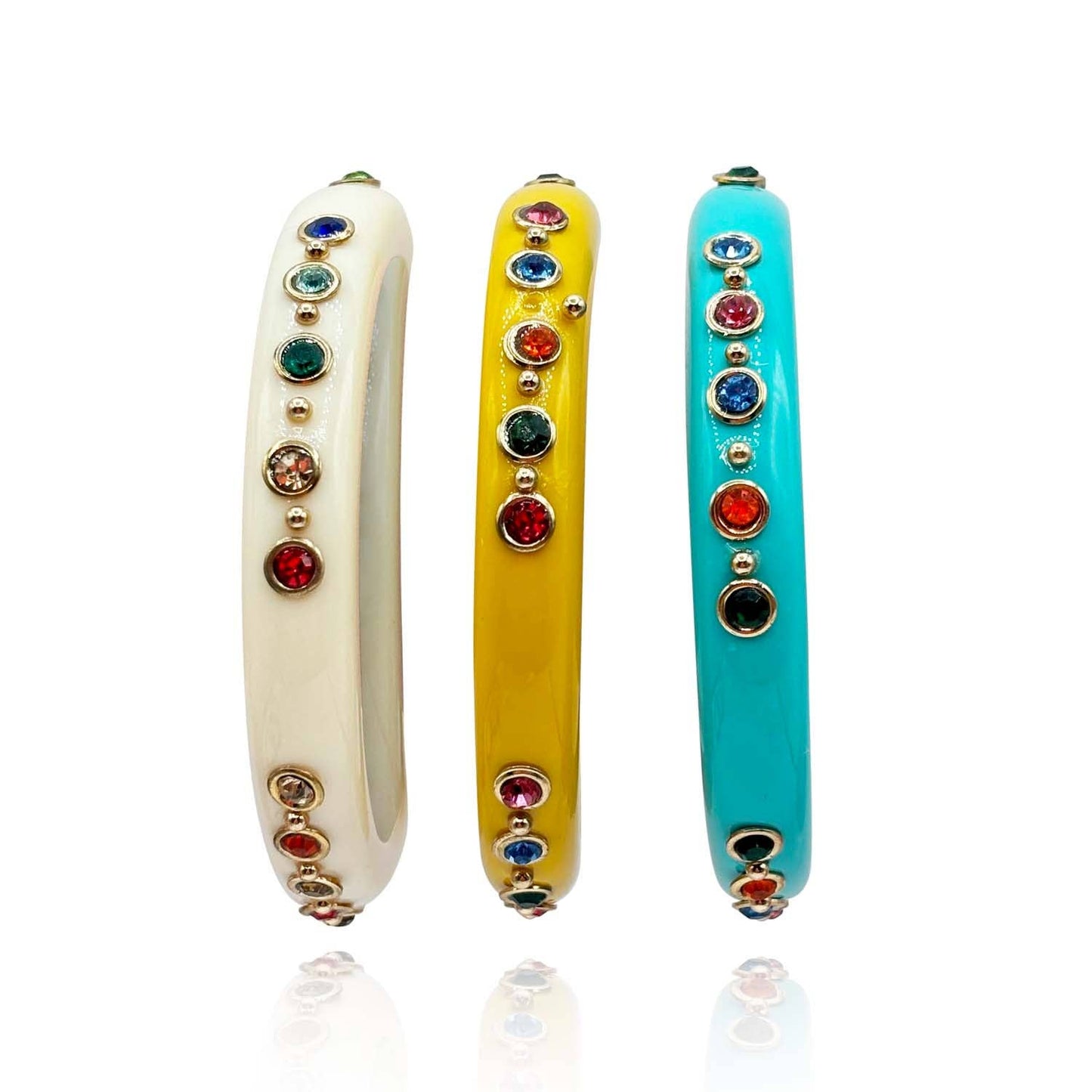 Michael Nash Jewelry - Ivory Resin Studded Resin Bangle