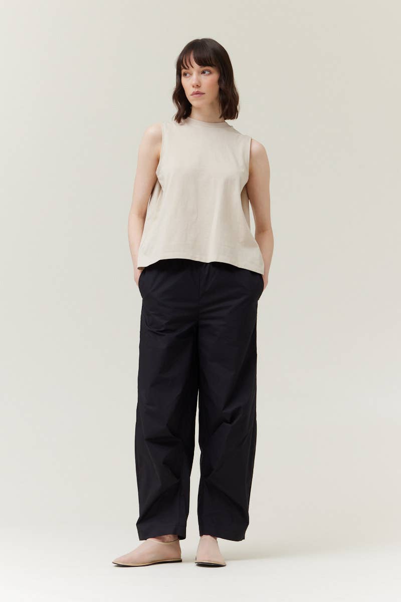 Grade & Gather - 42078 - BACK FOLDED TSHIRT: OFF WHITE / Contemporary / SMALL