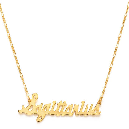 Amano Studio - Zodiac Script Necklaces – Singles: Pisces