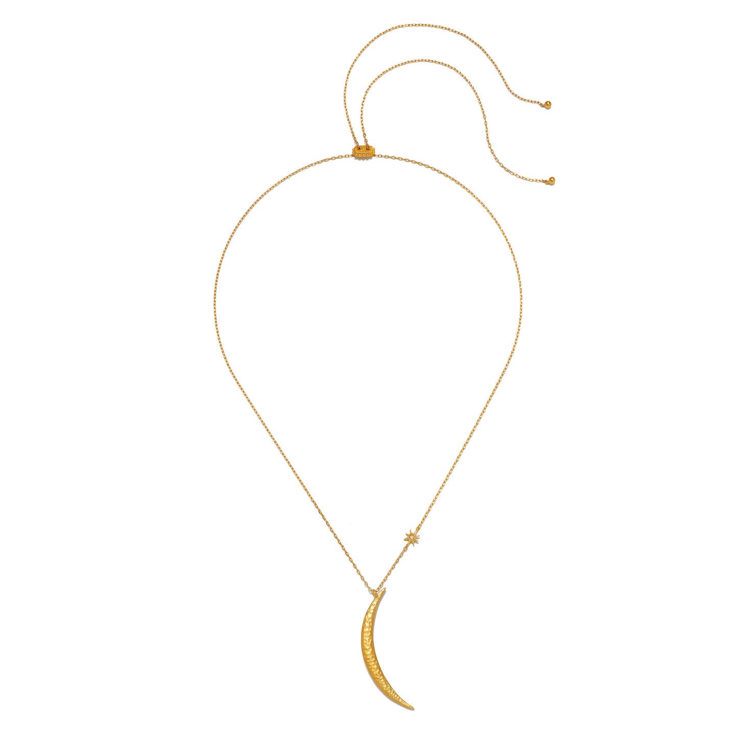 Satya Jewelry - Adjustable 30" Moon Necklace
