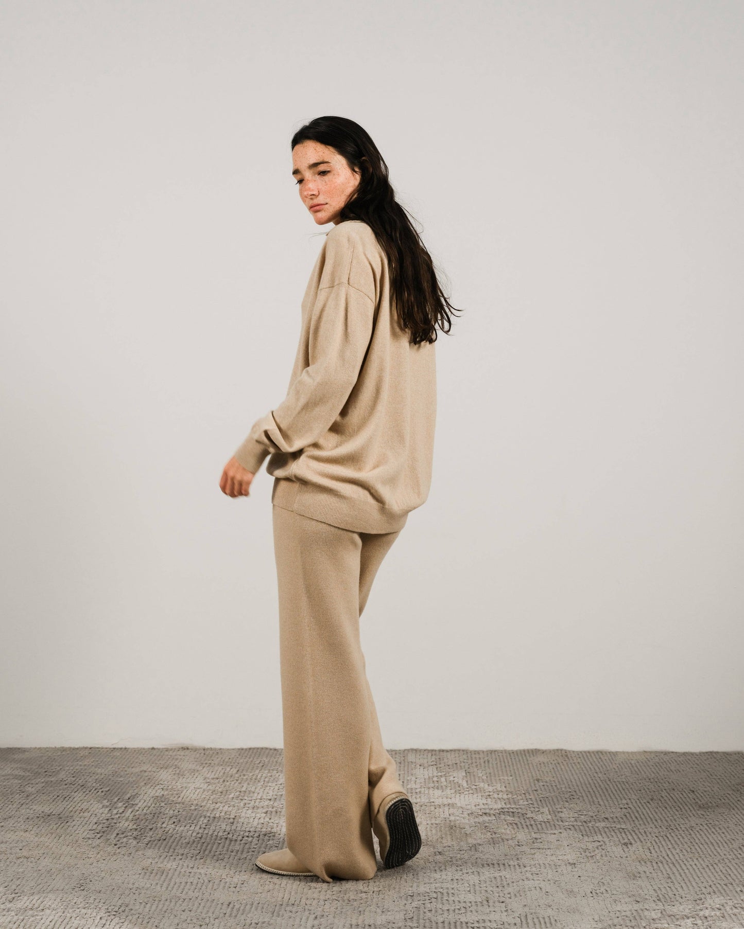 Lèmme - Cashmere blend polo: Bianco Naturale / L