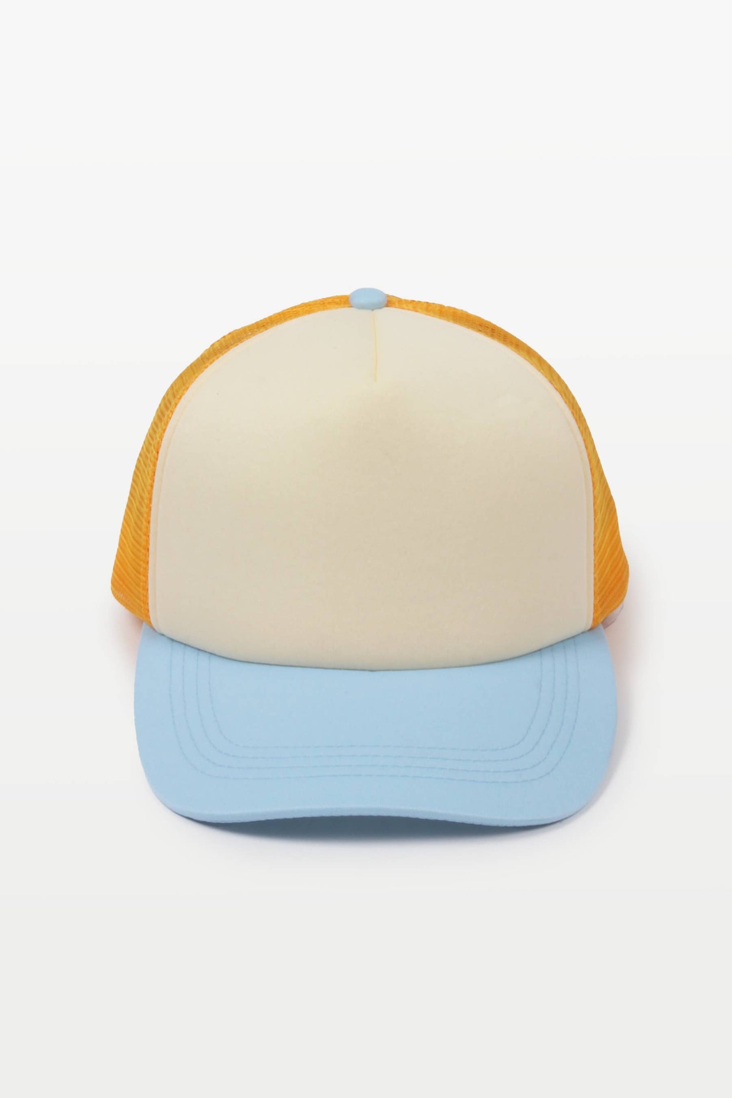David And Young - FWCAPM4281 - 3 Tone Trucker Baseball Cap: White/Red/Blue