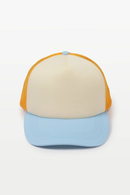 David And Young - FWCAPM4281 - 3 Tone Trucker Baseball Cap: White/Red/Blue