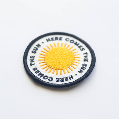 Union Made - Here Comes the Sun Embroidered Iron on Patch: Yes
