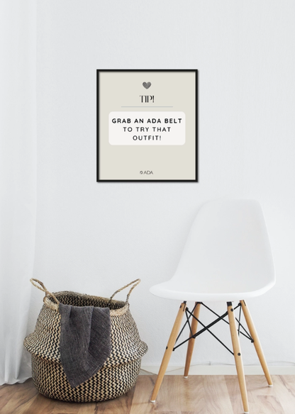 ADA Collection Belts - Wrap Belt - Black Suede - OS