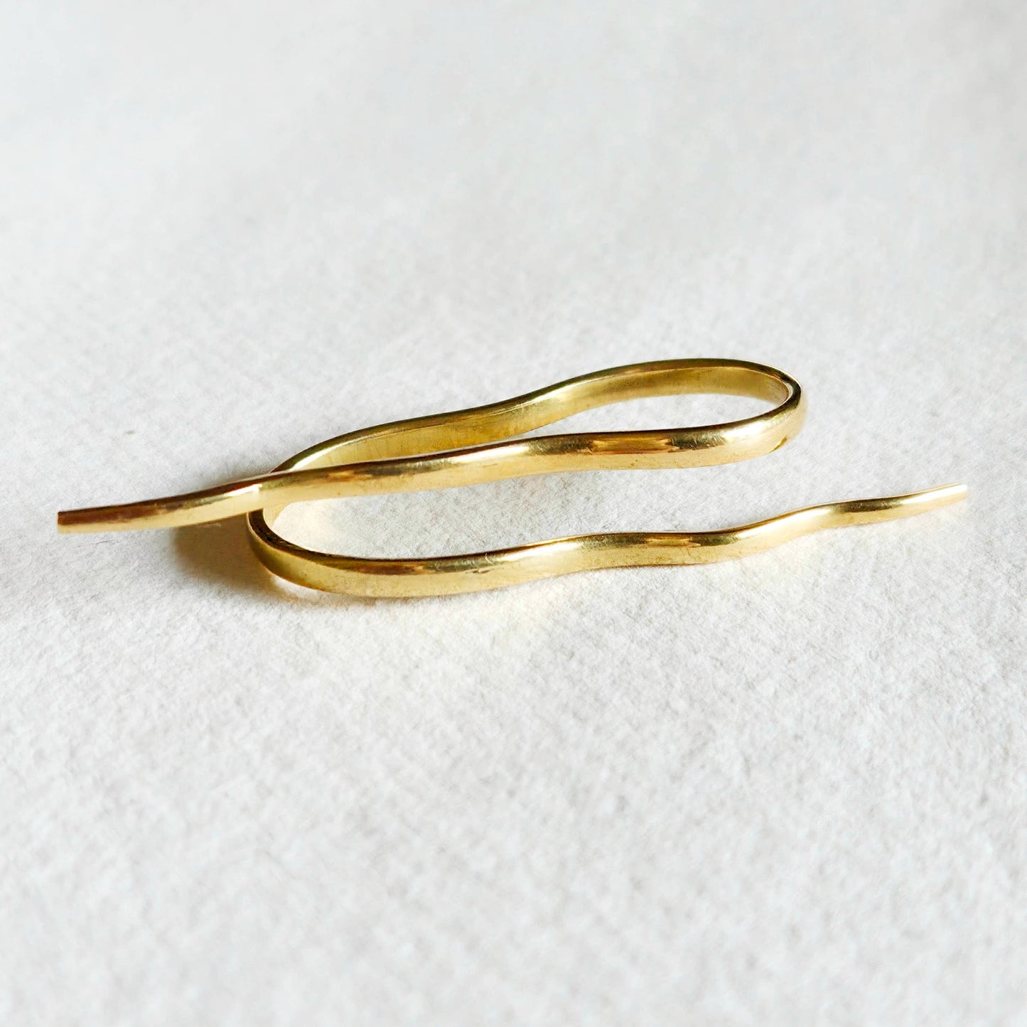 Bisjoux - Brass double finger Barbed Wire handmade Ring