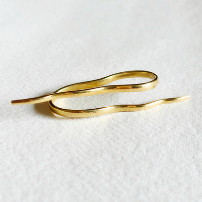 Bisjoux - Brass double finger Barbed Wire handmade Ring