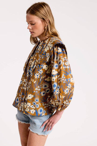 Ultramarine - Elowen Blouse: MIDNIGHT / S