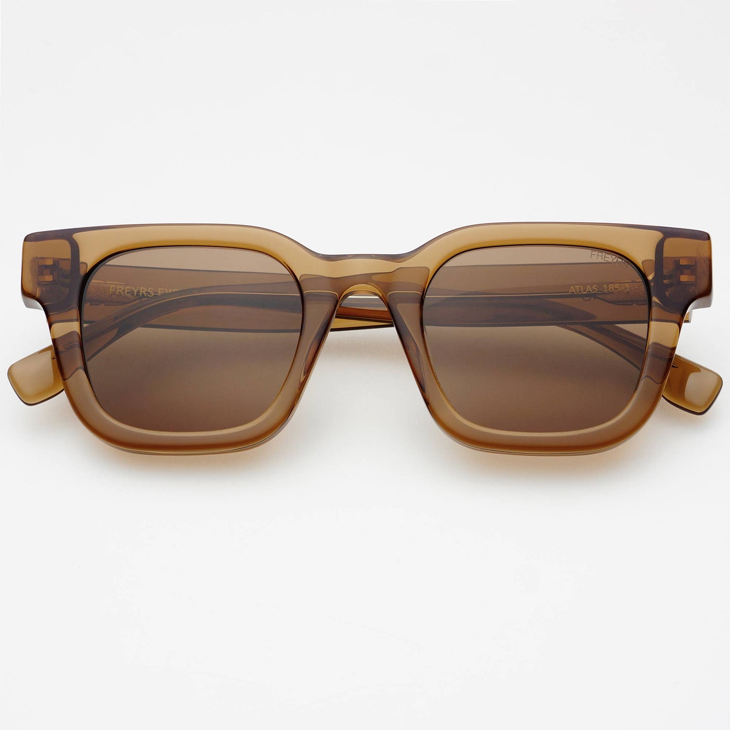 FREYRS Eyewear - Atlas Acetate Rectangular Sunglasses  : Brown