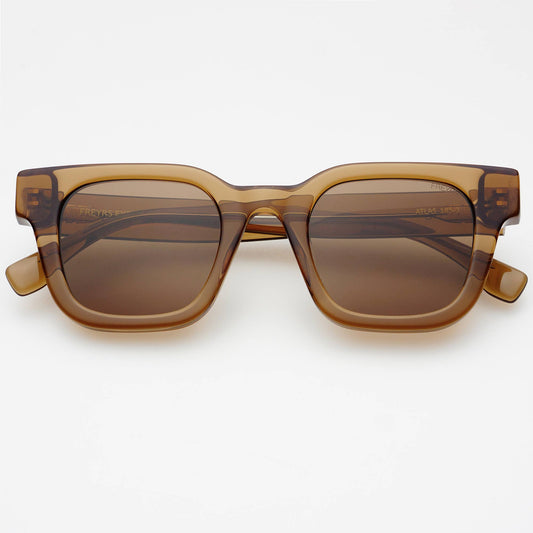 FREYRS Eyewear - Atlas Acetate Rectangular Sunglasses  : Brown