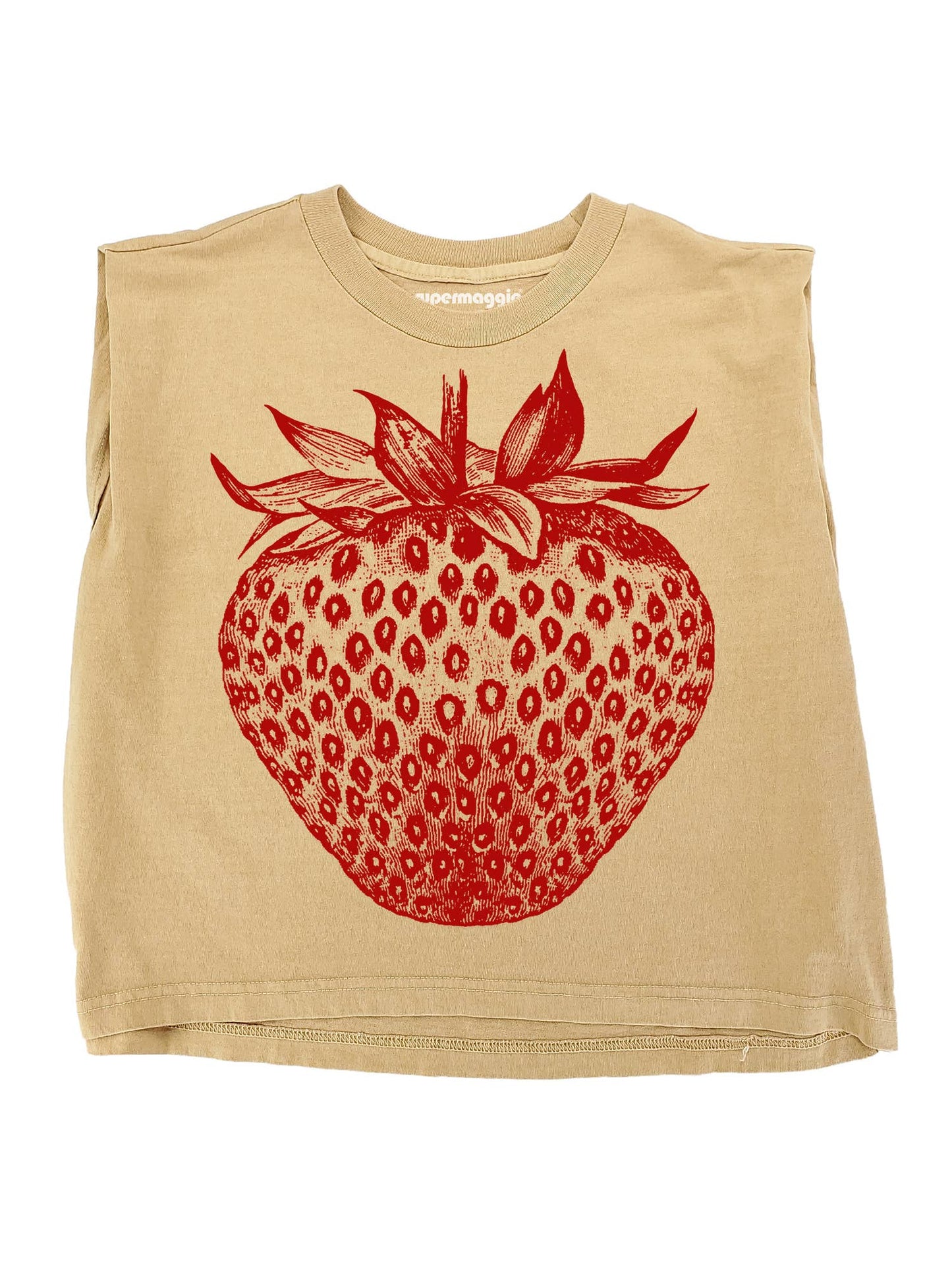 Supermaggie @ Faire - Strawberry Maisie Heavyweight Muscle Tee: Pink Lavender / Lg