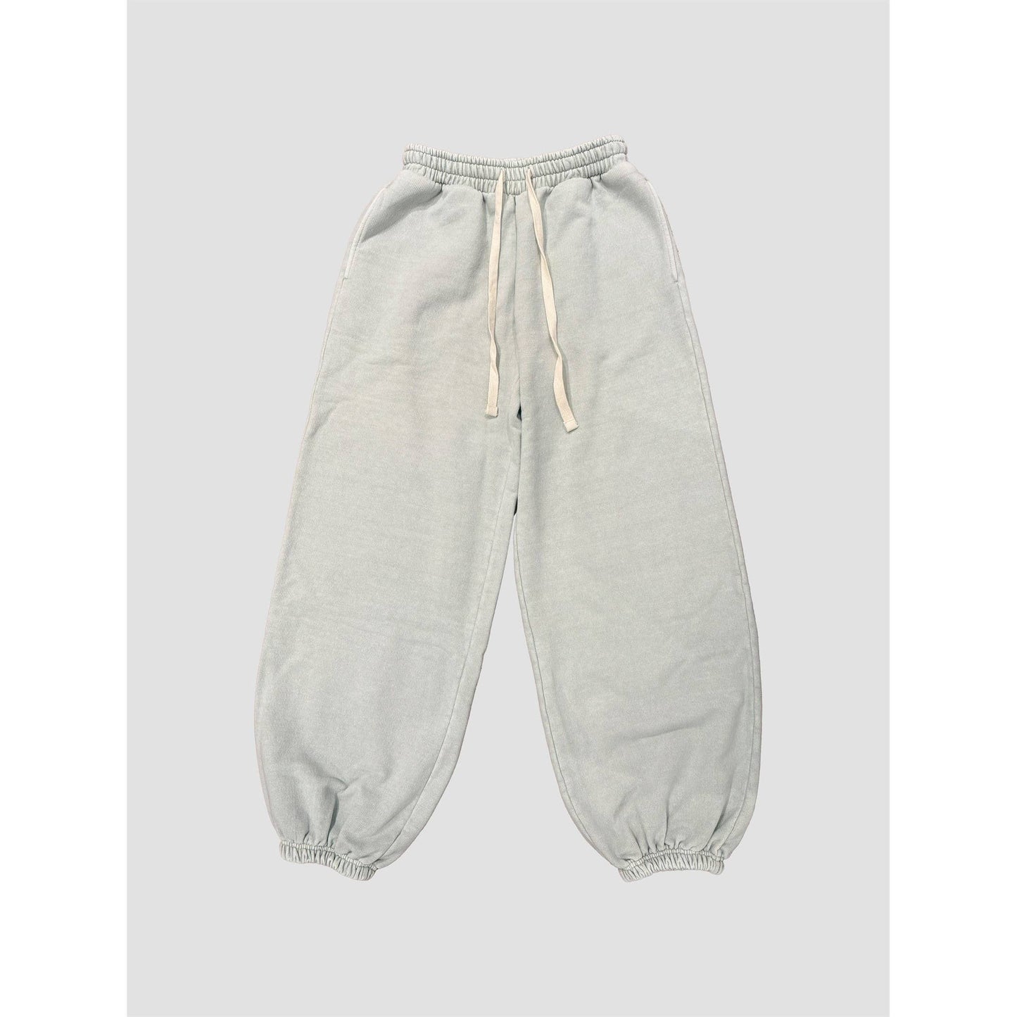 The Blank Lab - Acid Wash Wide Jogger Pants (AAB501_ACD): MIDNIGHT NAVY / S-M-L(2-2-2)