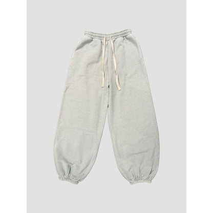 The Blank Lab - Acid Wash Wide Jogger Pants (AAB501_ACD): MIDNIGHT NAVY / S-M-L(2-2-2)