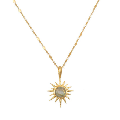Satya Jewelry - 16" Labradorite North Star Necklace