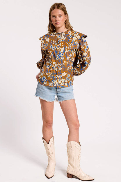 Ultramarine - Elowen Blouse: MIDNIGHT / M