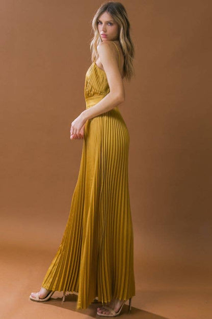 FLYING TOMATO - A solid woven jumpsuit - IP8050: MARIGOLD / Contemporary / S