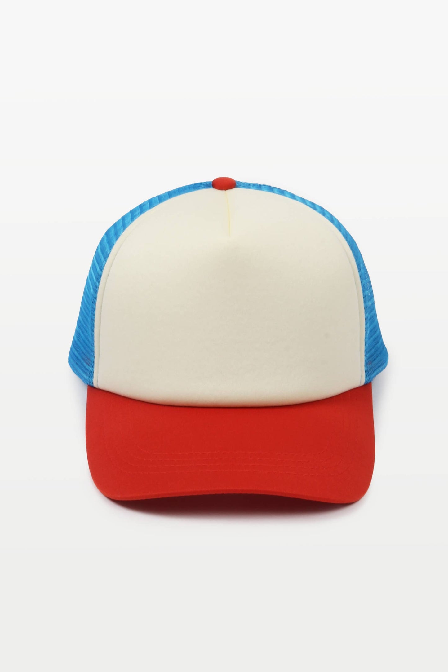 David And Young - FWCAPM4281 - 3 Tone Trucker Baseball Cap: White/Red/Blue