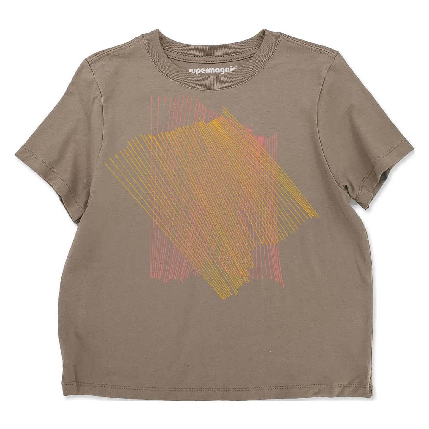 Supermaggie @ Faire - Crossed Lines Gwenn Heavyweight Tee: Denim / Sm