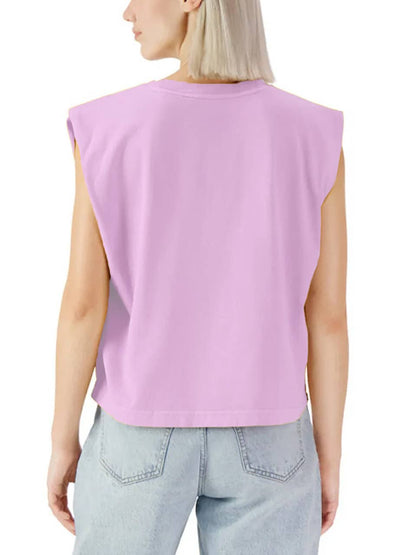 Supermaggie @ Faire - Tiger Maisie Heavyweight Muscle Tee: Pink Lavender / Md