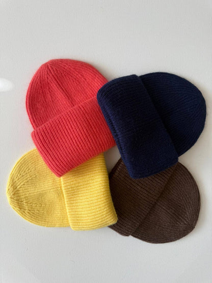 Billy Bamboo - ROYAL ANGORA WOOL BEANIE - crystal brights: Blue sapphire