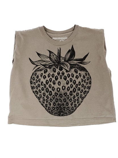Supermaggie @ Faire - Strawberry Maisie Heavyweight Muscle Tee: Pink Lavender / Lg
