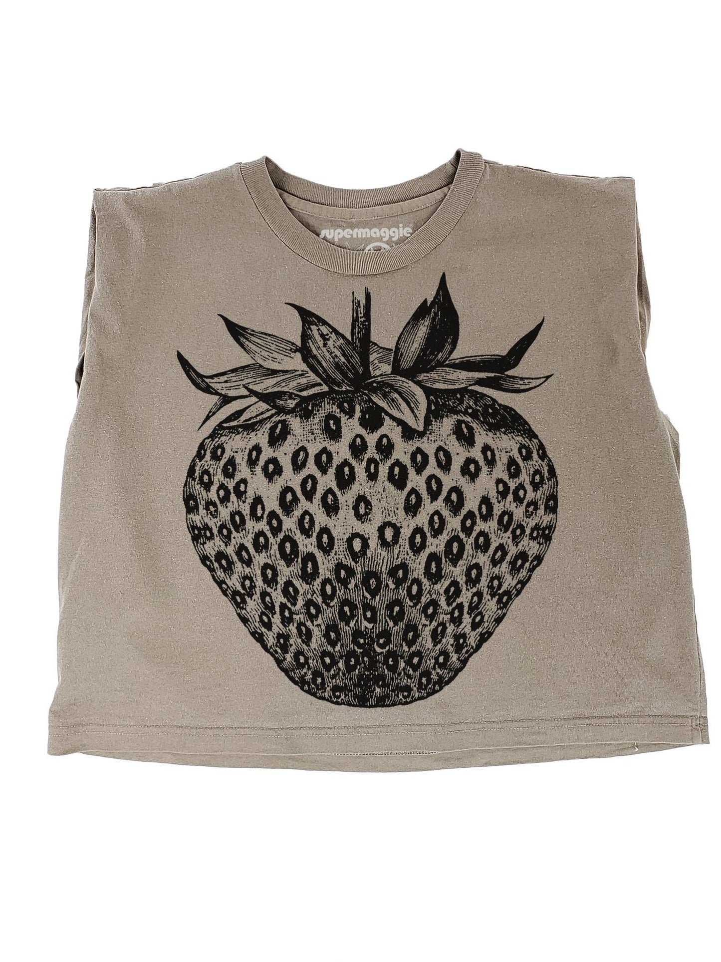 Supermaggie @ Faire - Strawberry Maisie Heavyweight Muscle Tee: Pink Lavender / Sm