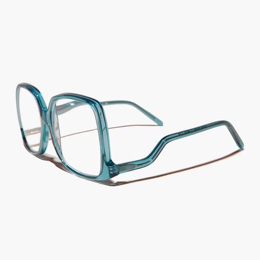 SUNGLASS MUSEUM - Blue Oversized Reader or Bifocal Glasses - Mia: Blue - Reader / 1.50